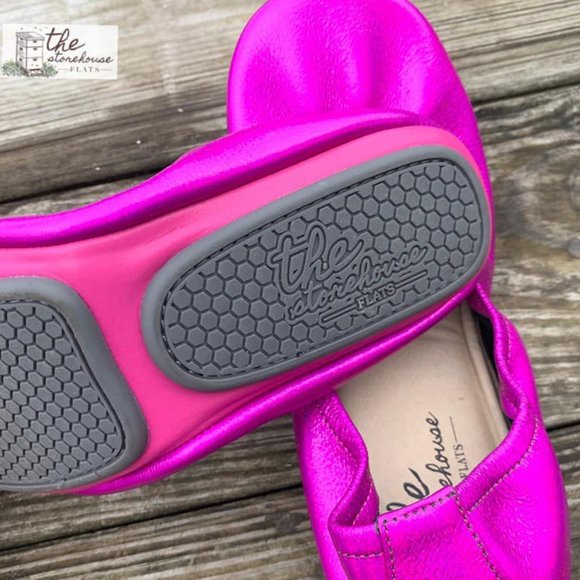 Storehouse Flats Rainbow Fuchsia with Heart Bag - Picture 13 of 14